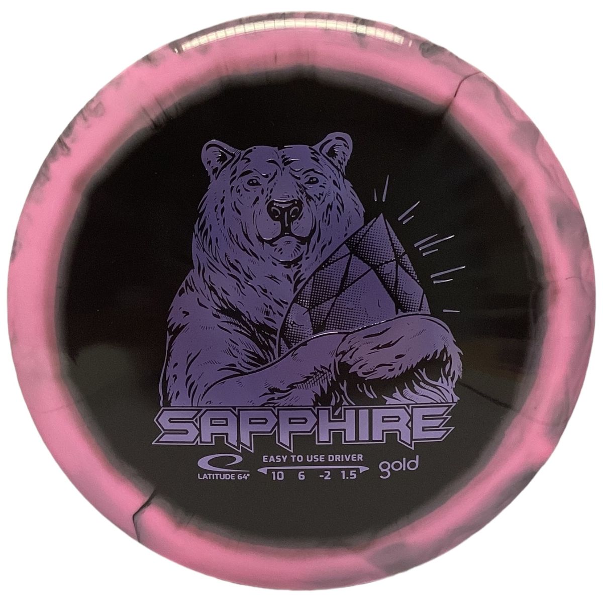Gold Orbit Sapphire (Invertet Stamp)